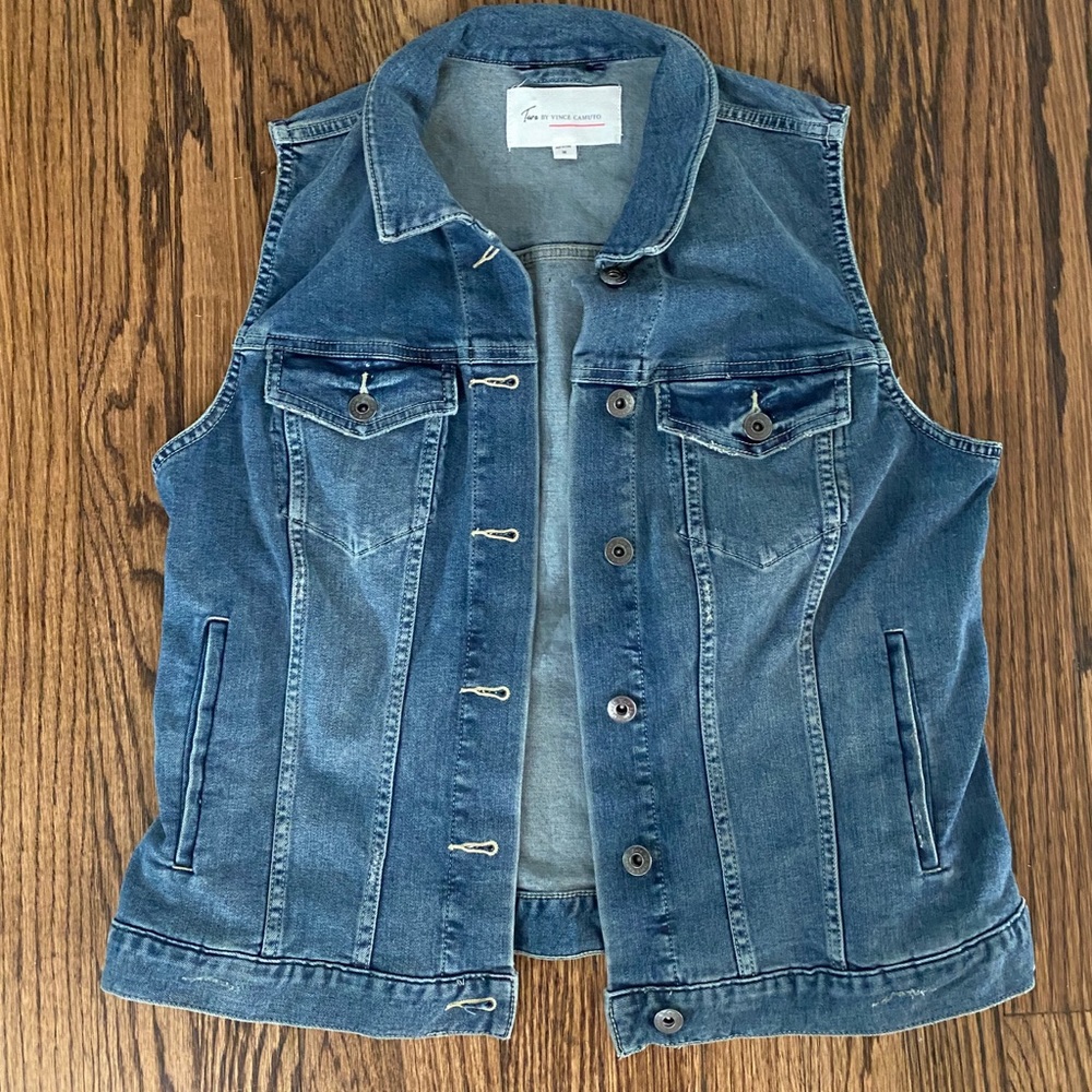 Two by Vinca Camuto Denim Vest